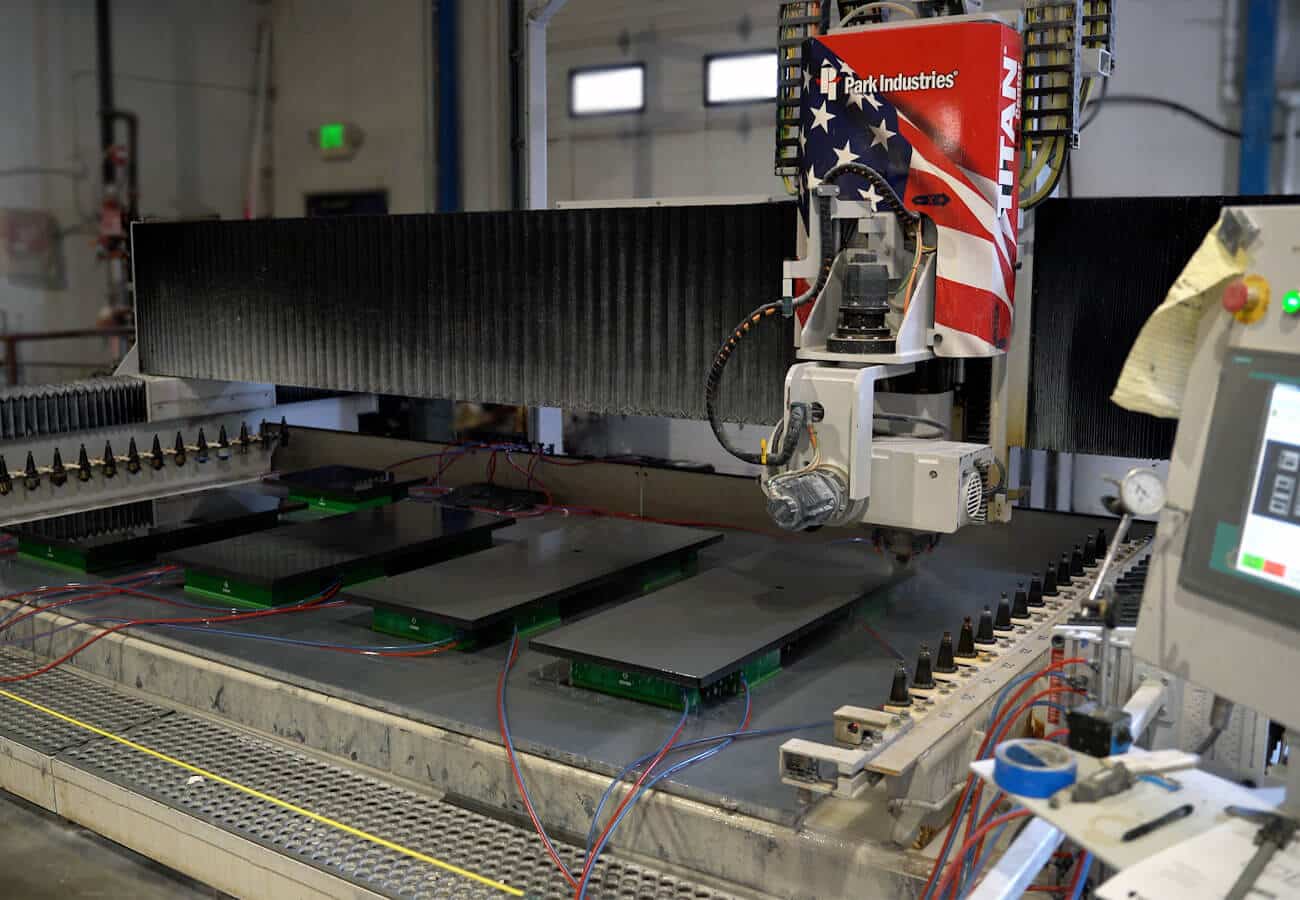 Park Industries TITAN CNC Router finishing edges