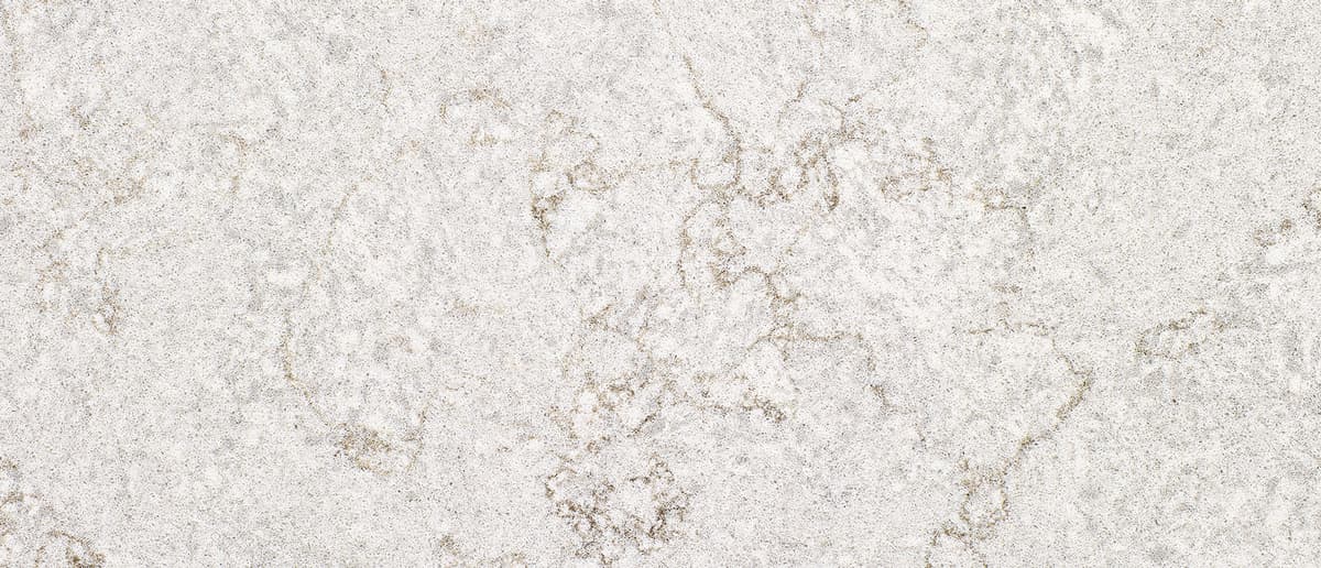 White quartz with random bronze veining.